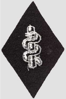 SS-TV Medical Detachment Medical Orderly Trade Insignia Reverse