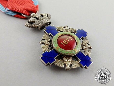 The Order of the Star of Romania, Type II, Civil Division, Knight's Cross Reverse