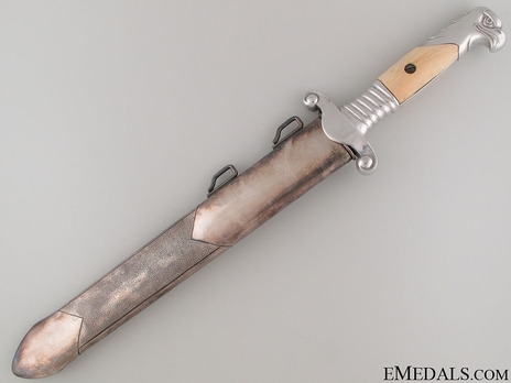 RAD Hewer M37 by E. & F. Hörster Reverse in Scabbard