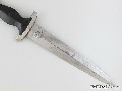 Allgemeine SS M33 Personalised Service Dagger (by Gottlieb Hammesfahr; numbered & named) Reverse Blade Detail