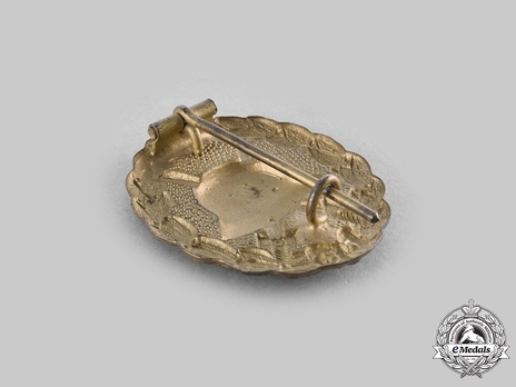 Wound Badge, in Gold (in iron) Reverse