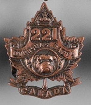 221st Infantry Battalion Other Ranks Collar Badge Obverse