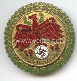 Tyrolean Marksmanship Gau Achievement Badge, Type V, for Rifle Obverse