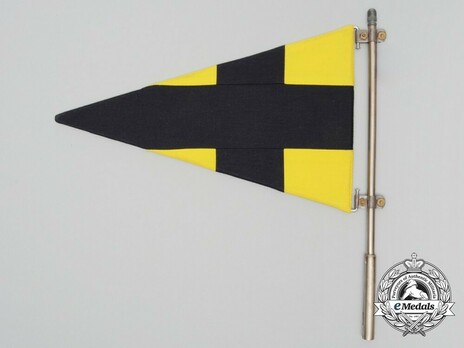 German Army Staff Flag for Battalions (Signals version) Reverse