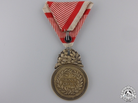 Military Merit Medal "Signum Laudis", Karl I, Large Gold Medal (Military Ribbon) Reverse