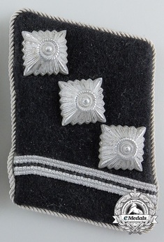 Waffen-SS Obersturmführer Collar Tabs Obverse