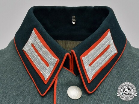 German Army Artillery & Ordnance EM's Dress Tunic Collar Detail