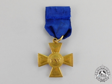 Officers' Long Service Decoration, Cross for 25 Years, Type I Reverse