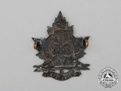 217th Infantry Battalion Other Ranks Cap Badge Reverse