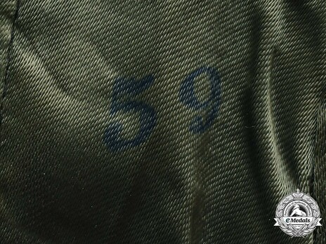 German Army Panzer General's Field Cap M42 Stamp Detail