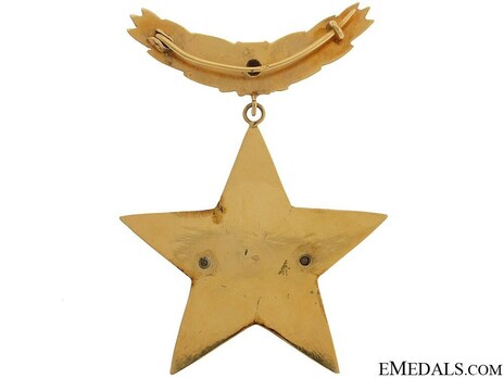  Title of the Hero of the Romanian Socialist Republic, Gold Star (version 3) Reverse