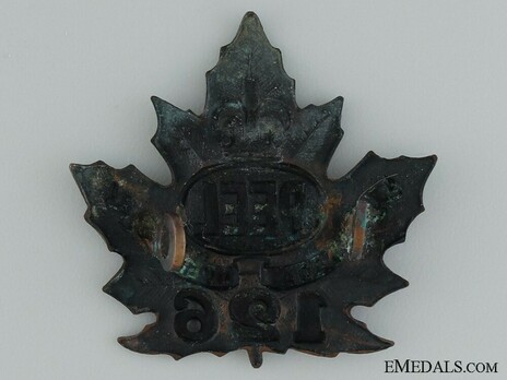 126th Infantry Battalion Other Ranks Cap Badge Reverse