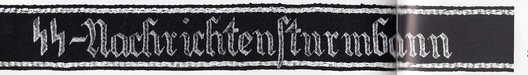 SS-Nachrichtensturmbann Cuff Title Obverse