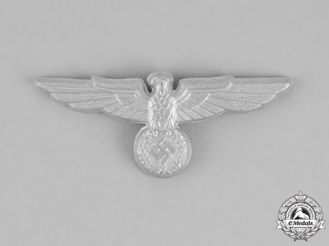 Reichsbahn Bahnschutz/Bahnpolizei Metal Cap Eagle Obverse