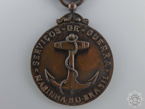 Naval War Service Medal, Bronze Medal Obverse