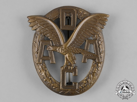 General German Automobile Organization (ADAC) Badge, in Bronze Obverse