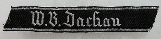 SS-TV Training Camp Dachau Economic Enterprises Cuff Title Obverse