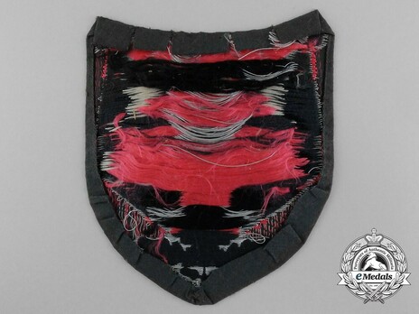 German Army Standard Bearer Arm Shield (Panzer version) Reverse