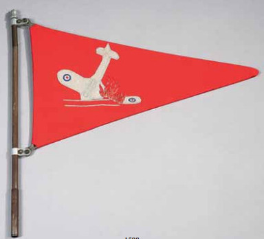 Shooting Down Pennant of Air District XI (for Flak units) Reverse