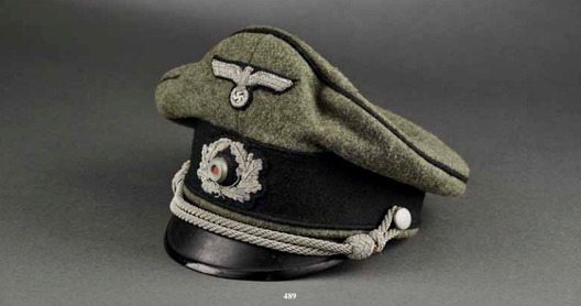 German Army Engineer Officer's Old Style Visor Cap Profile