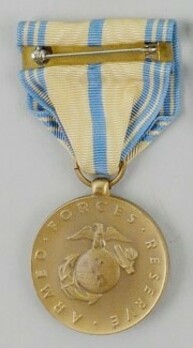 Bronze Medal (for Marine Corps Reserve) Reverse