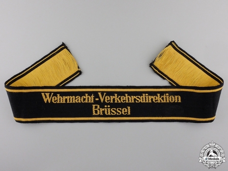 Reichsbahn Directorate Cuff Title (WVD Brüssel version) Obverse