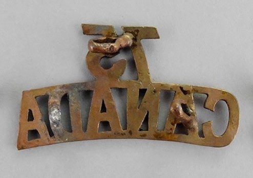 75th Infantry Battalion Other Ranks Shoulder Title Reverse