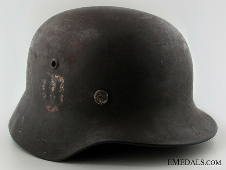 Waffen-SS Double Decal Steel Helmet M40 Profile