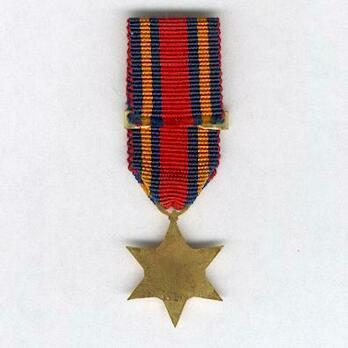 Miniature Bronze Medal (with "PACIFIC" clasp) Reverse