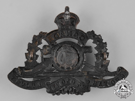 60th Overseas Field Battery Officers Cap Badge Reverse