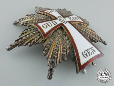 Order of Dannebrog, Grand Cross Breast Star (Silver/Silver gilt)  Obverse