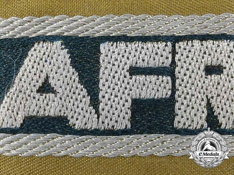 Afrikakorps Official Cuff Title Obverse Detail