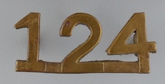 124th Infantry Battalion Other Ranks Shoulder Title Obverse