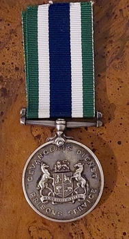 South African Prison Service Faithful Service Medal Obverse