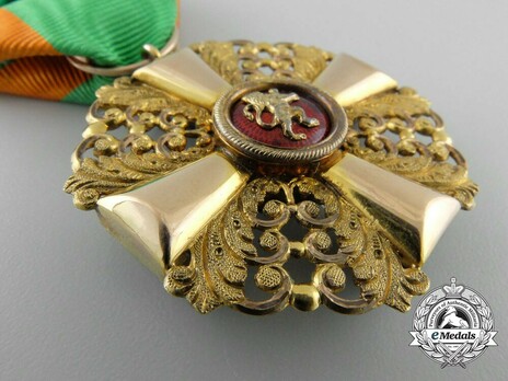 Order of the Zähringer Lion, I Class Knight (in gold) Reverse