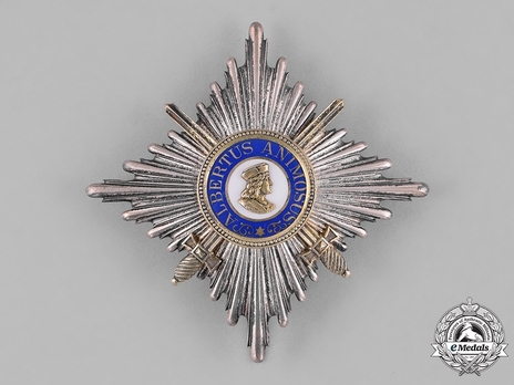 Albert Order, Type II, Military Division, I Class Commander Breast Star (in silver gilt) Obverse