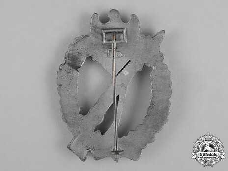 Infantry Assault Badge, by F. Orth (in silver) Reverse