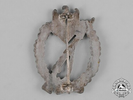 Infantry Assault Badge, by C. E. Juncker (in silver) Reverse