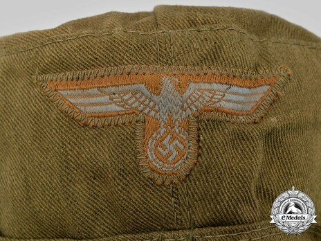 Afrikakorps Heer Mountain Field Cap M35 Eagle Detail