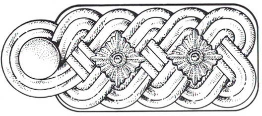 SS-SD Obergruppenführer Shoulder Boards Obverse