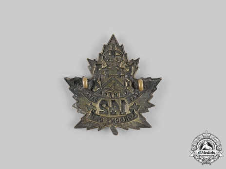 142nd Infantry Battalion Other Ranks Cap Badge Reverse