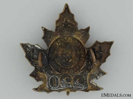 220th Infantry Battalion Other Ranks Cap Badge Reverse