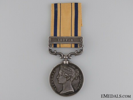 Silver Medal (with "1877-8" clasp) Obverse