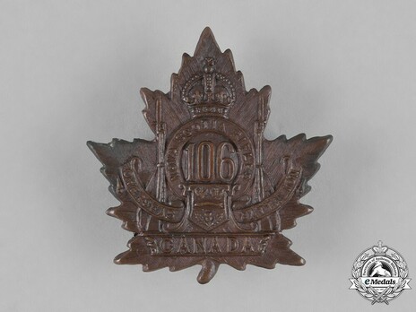 106th Infantry Battalion Other Ranks Cap Badge Obverse