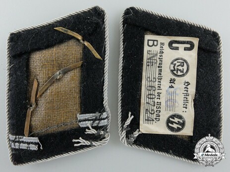 Waffen-SS Obersturmführer Collar Tabs Reverse