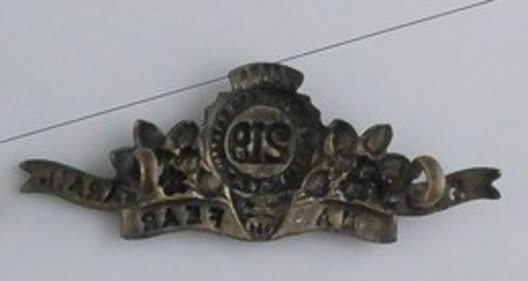 219th Infantry Battalion Other Ranks Collar Badge Reverse