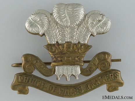 Prince of Wales Rangers Other Ranks Cap Badge Obverse