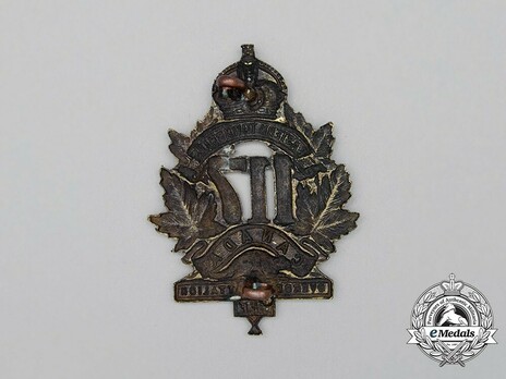 117th Infantry Battalion Other Ranks Cap Badge Reverse