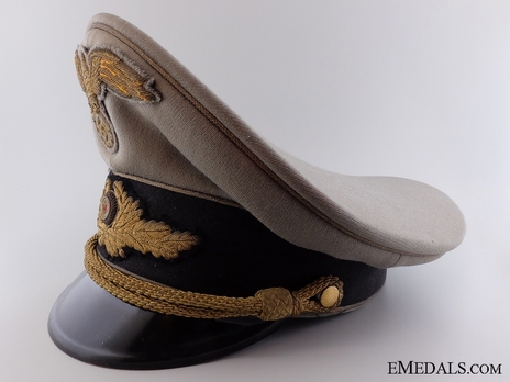 Diplomatic Corps Officials Field-Grey & Gold Visor Cap Left