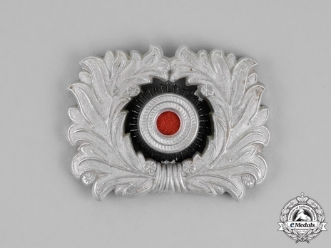 Zollgrenzschutz Silver Metal Wreath & Cockade Insignia Obverse